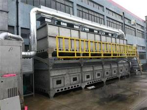 连云港家具车间喷漆废气12万风量催化燃烧